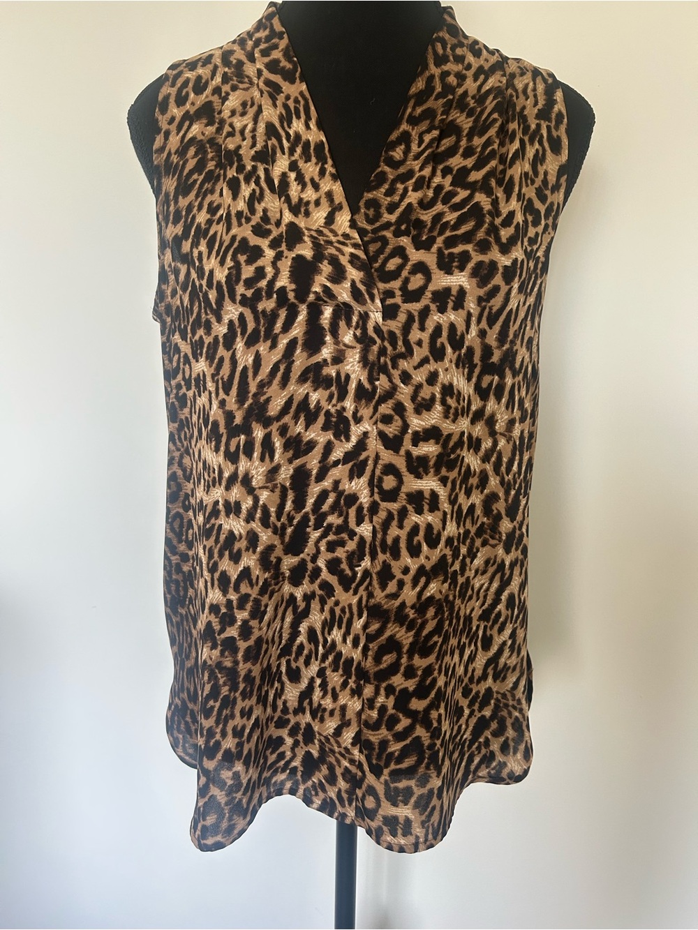 Vince Camuto Leopard Print Sleeveless Camisole - Brown & Black